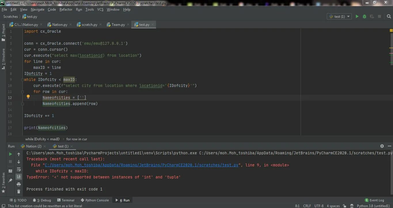 '<' Not supported between instances of 'Type' and 'INT'. Питон ошибка INT Str. Not supported between instances of tuple and INT перевод. <' Not supported between instances of 'Str' and 'INT'. Typeerror not supported between instances