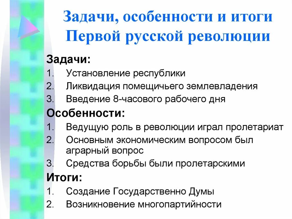 Причины и особенности революции