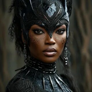 Наоми Кембел+черная пантера атмосферно эстетично красиво роскошно 3d 128k h...