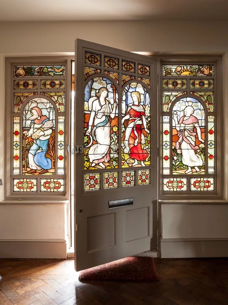 Wine cellar doors. Stained glass door, Stained glass panels, Stained glass