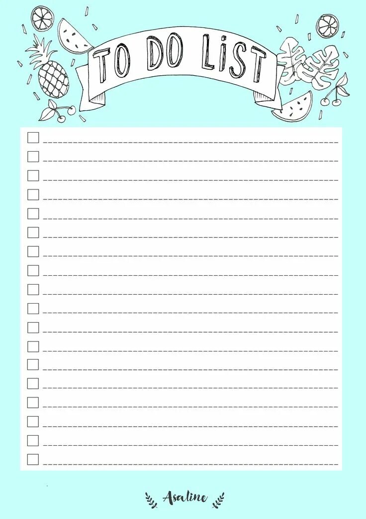 4 to do lists