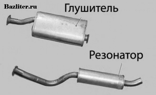 Чем отличаются резонаторы. Резонатор и прямоточный глушитель разница. Резонатор глушителя. Резонатор выхлопной системы. Резонатор глушителя резонатора.