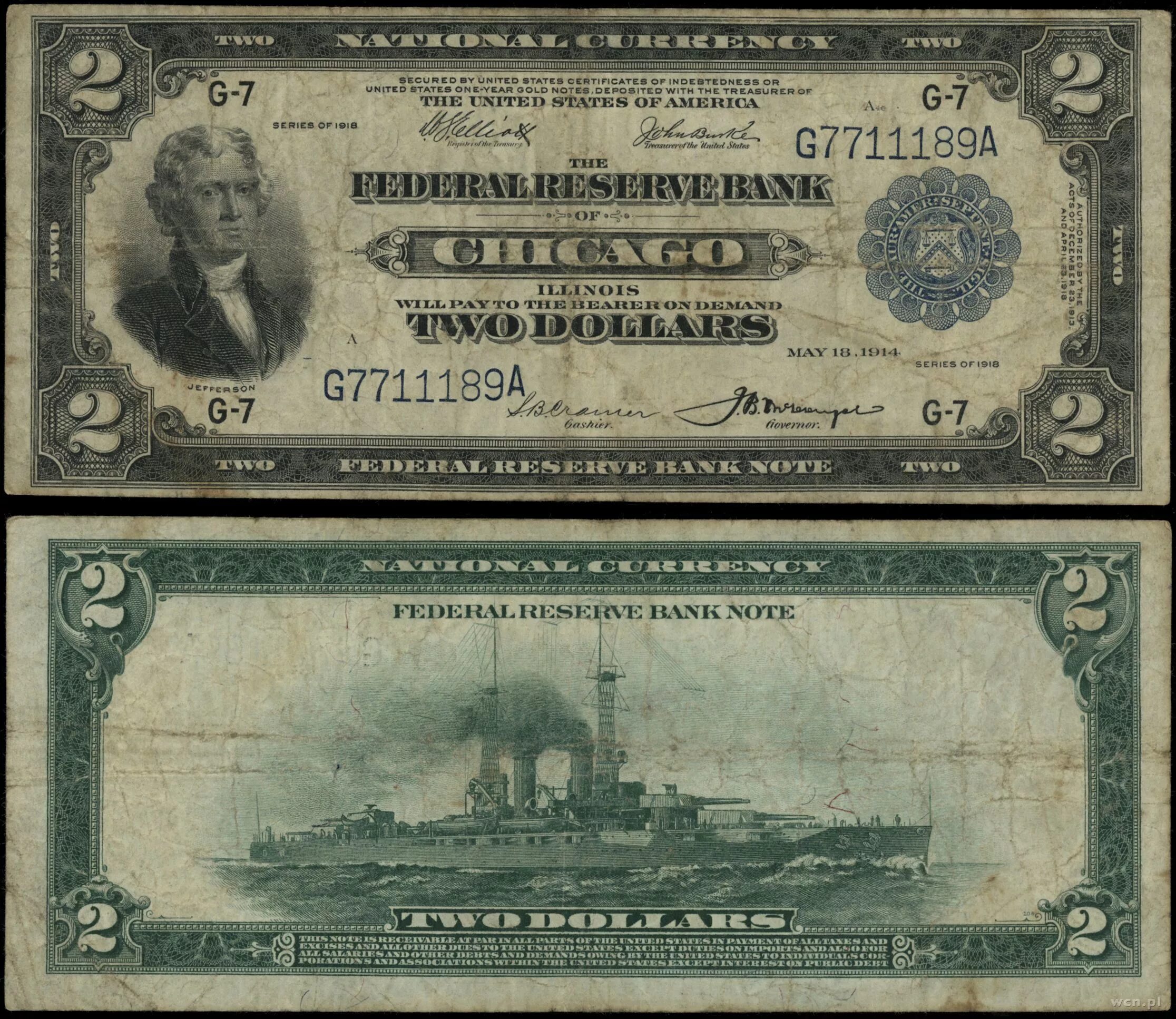 1918 $5,000 Federal Reserve Note. Старинные купюры. Два доллара США. 2к купюра. 1 75 доллара