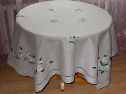 Скатерть ромашки