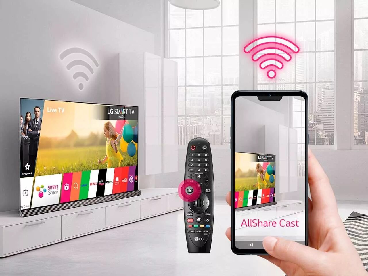 Приложение для просмотра смарт. Вай фай для телевизора lg смарт тв. телевизор через смартфон. смартфон с телевизором. телевизоры чепед вайфай смарт.