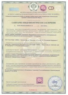 Заключение санитарного врача