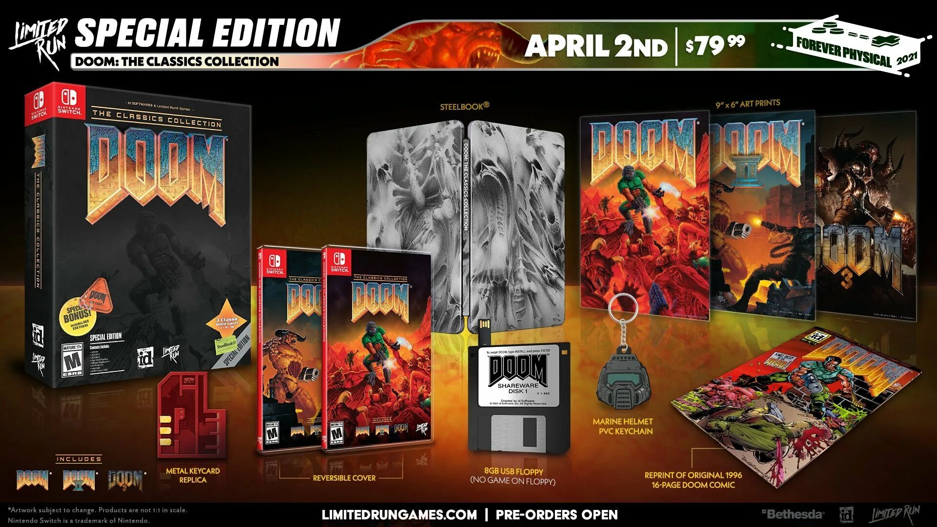 Коллекционное издание Doom для Nintendo Switch. Doom Classic Special Edition Nintendo Switch. Doom: the Classics collection (Special Edition).