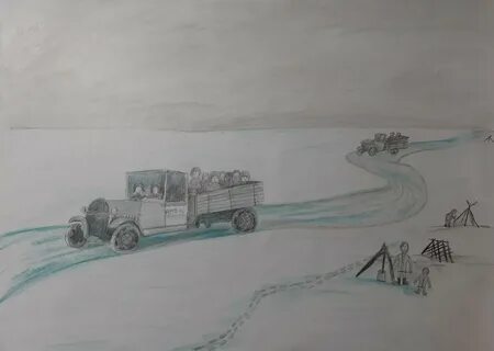 Дорога жизни рисунок 1 класс