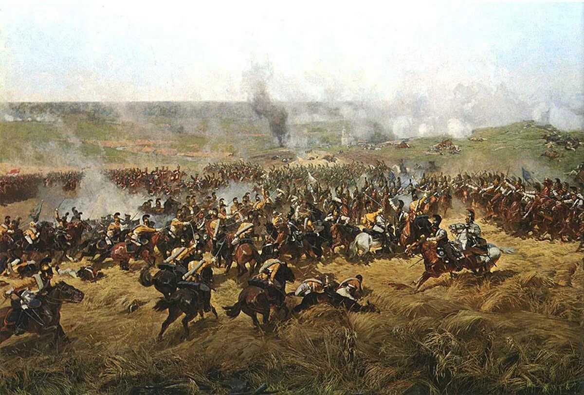 Кутузов на поле боя. Ф А Рубо Бородинская битва. Бородинская битва 1812 панорама. Панорама Рубо Бородинская битва.