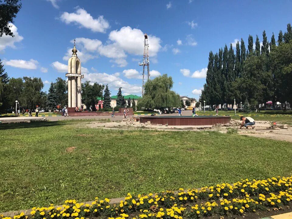 Площадь мичуринска. Парк славы мичуринск. площадь славы мичуринск. пл славы мичуринск.