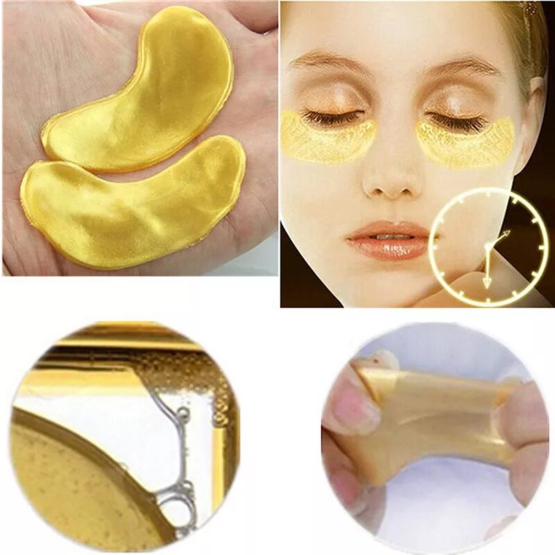 24k Gold Collagen Eye Mask. 24k Gold Eye Mask. Патчи Collagen Crystal Eye Mask. Патчи для глаз Collagen Crystal Eye.