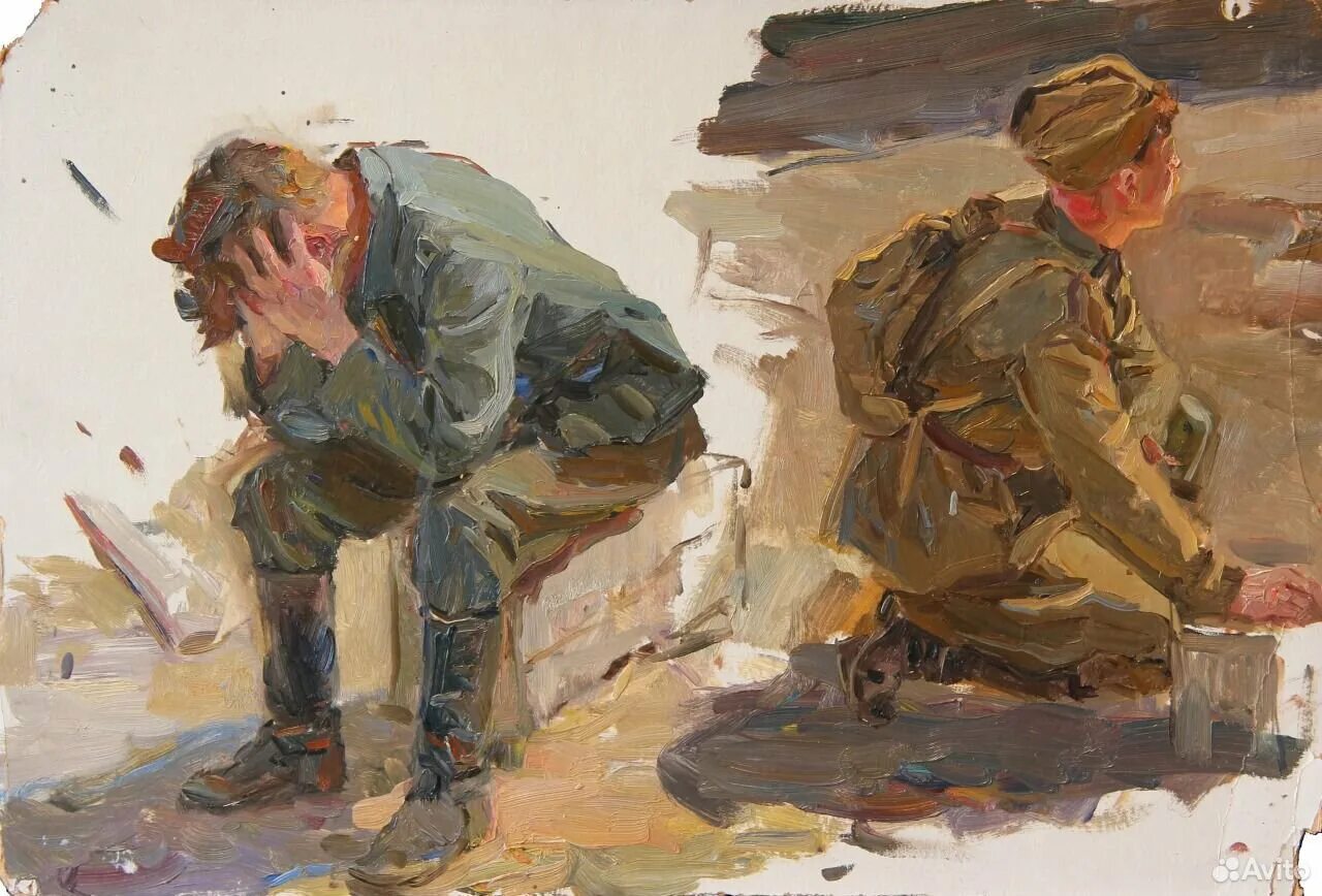 Возвращение читать краткое. Военные корреспонденты картина. Солдат картина художника.