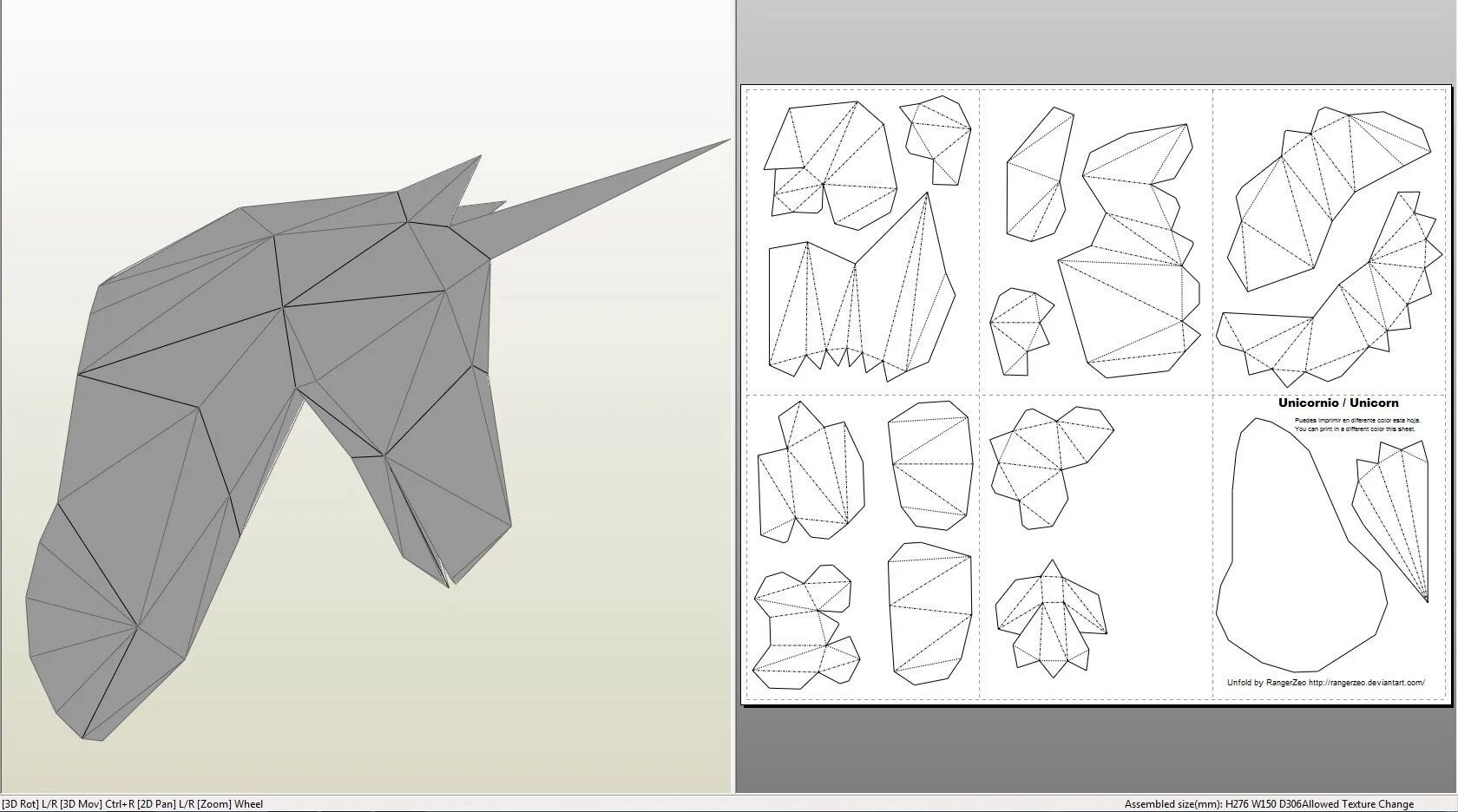 Простые развертки. Развертка пепакура голова единорога. Паперкрафт летучая мышь развертка. Паперкрафт голова единорога схема. Паперкрафт Единорог развертка.