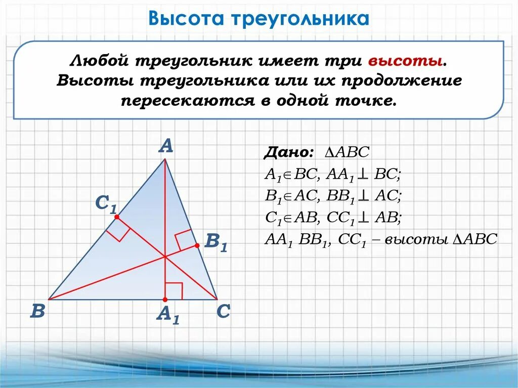 Имеющие высоту