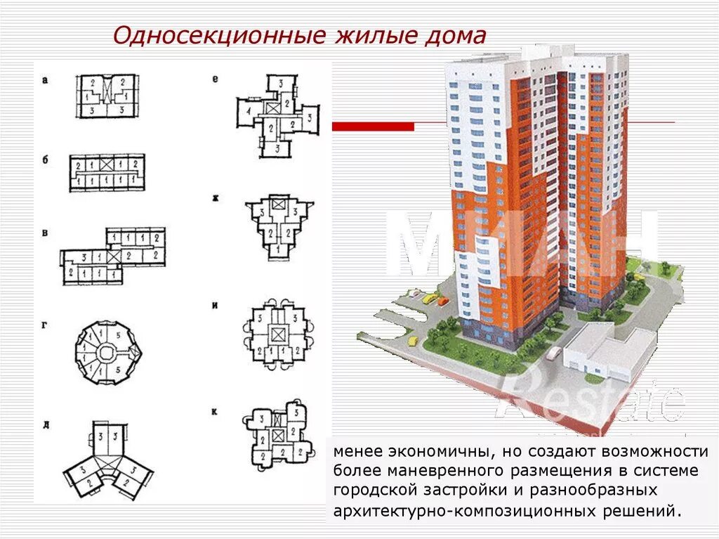 Тип здания и общую площадь. Многоэтажный односекционный жилой дом. Точечная Планировочная схема здания. План многоквартирного односекционного жилого дома. Принципиальная схема 16 этажного односекционного жилого дома.