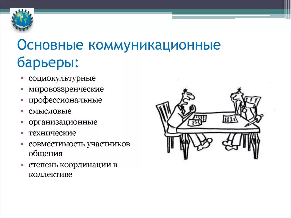 Что является коммуникативным барьером затрудняющим общение