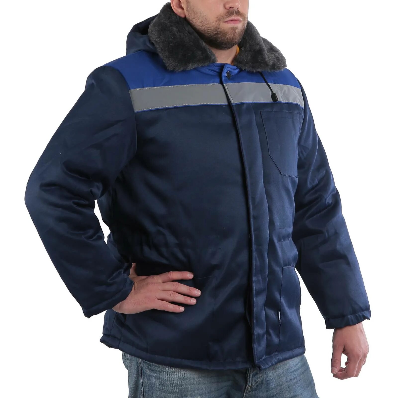 Спецодежда ватник. 2. Телогрейка ватная спецодежда. Фуфайка рабочая одежда. Телогрейка ватная нко_283 мужская черная.