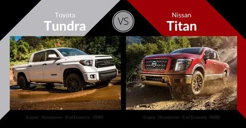 2017 Toyota Tundra vs Nissan Titan.