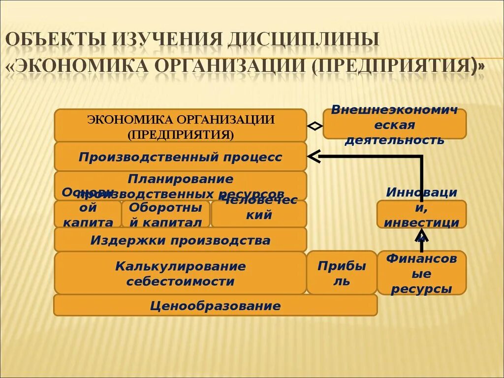 Экономика предприятий и организаций. Объектами изучения дисциплины «экономика предприятия» являются. Экономика организации предмет. Экономика предприятия презентация. Основные дисциплины экономики