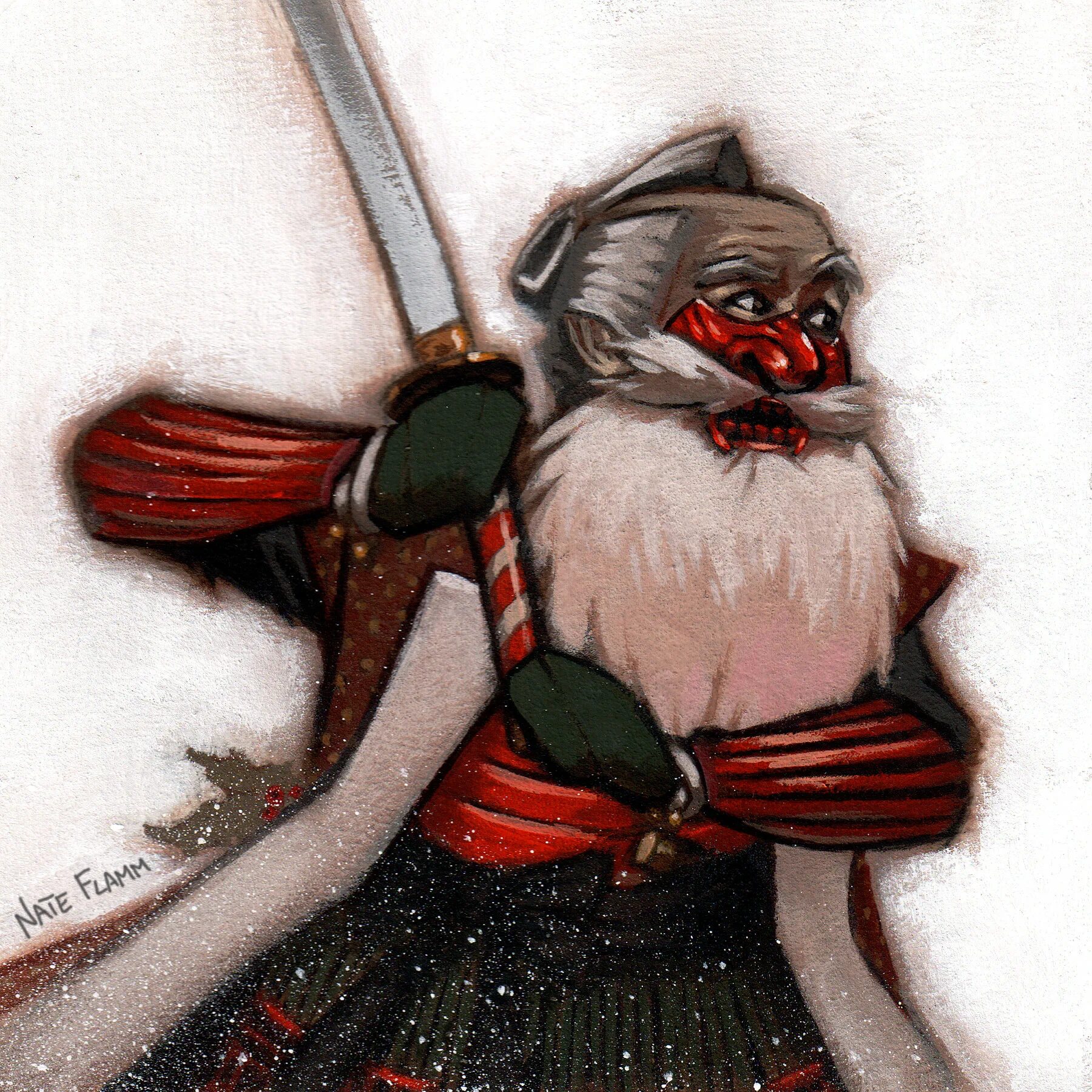 Новогодний год самурай. Театр мадхура. Самурай арт. Новогодний самурай. Wallpaper samurai современный.