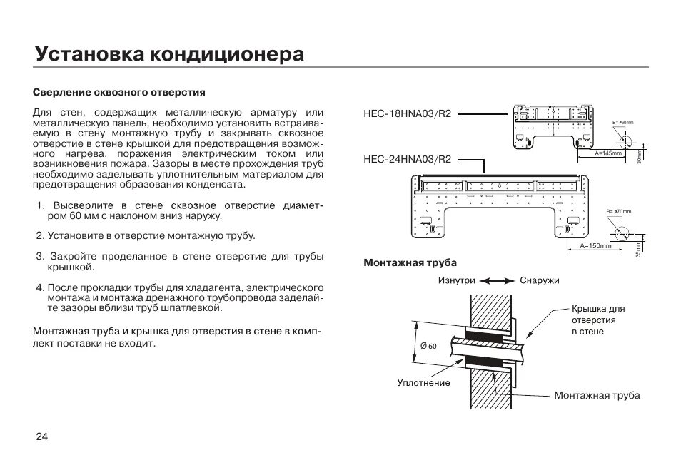 Размеры установки кондиционера в квартире. Схема монтажа внешнего блока кондиционера. Монтаж внутреннего блока кондиционера схемы установки. Какой диаметр отверстия под кондиционер. Крепление сплит системы наружный блок схема.