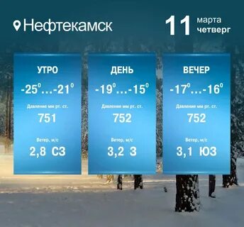 Прогноз на завтра янаул