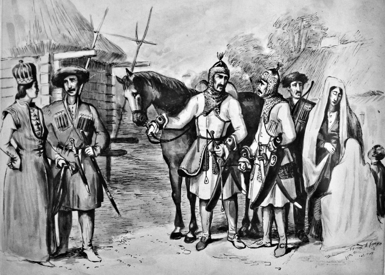 Материальная культура адыгов. Адыгский кодекс чести. Военизированный быт казаков. Военизированный уклад жизни черкесов 7 класс кубановедение. Стих про черкеса.