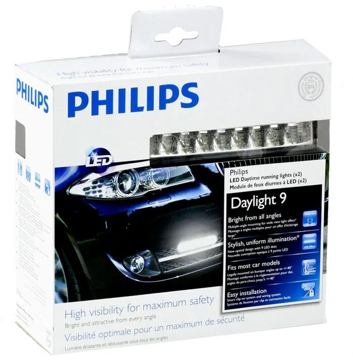 Дхо филипс. ДХО Филипс Daylight 4. Дневные ходовые огни Philips led daytime Lights 12в. ДХО Филипс 12825 мощность светодиодов. DRL Philips 4 led.