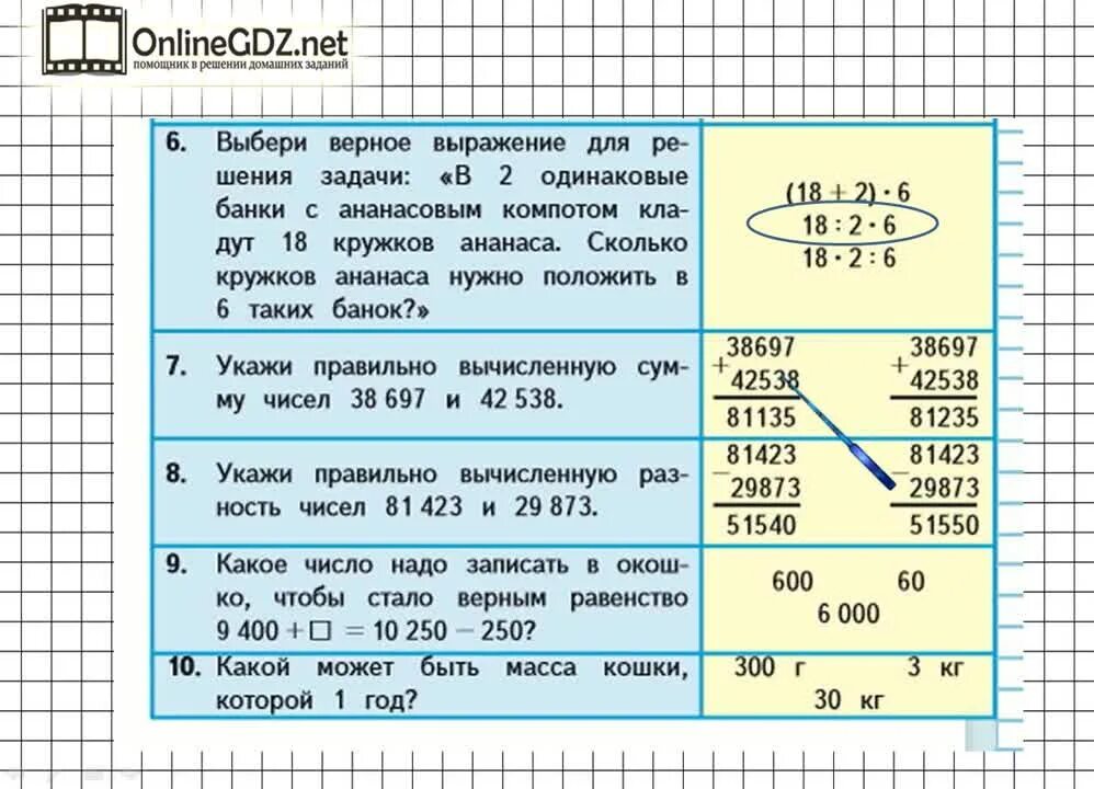 Купили одинаковые математика 4 класс