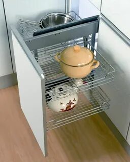 Угловой выдвижной ящик для кухни