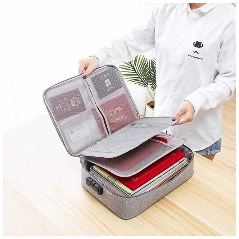 органайзер для хранения документов. органайзер для документов. органайзер для документов с кодовым замком. сумка для хранения документов. несгораемый чемодан для документов.