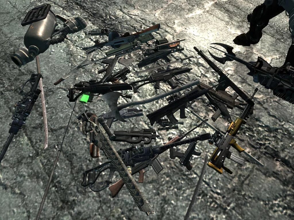 003 на оружие. Фоллаут 3 оружие. Fallout 1 Weapons. Оружейные склады Александрии Fallout 3.