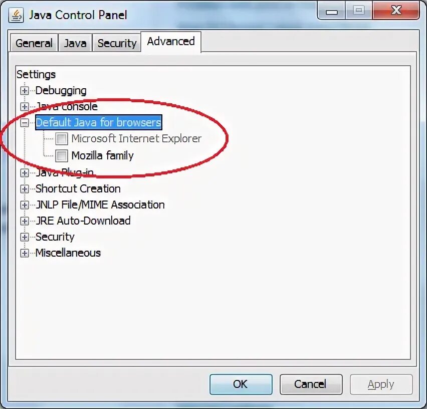 Java internet. Ie java.