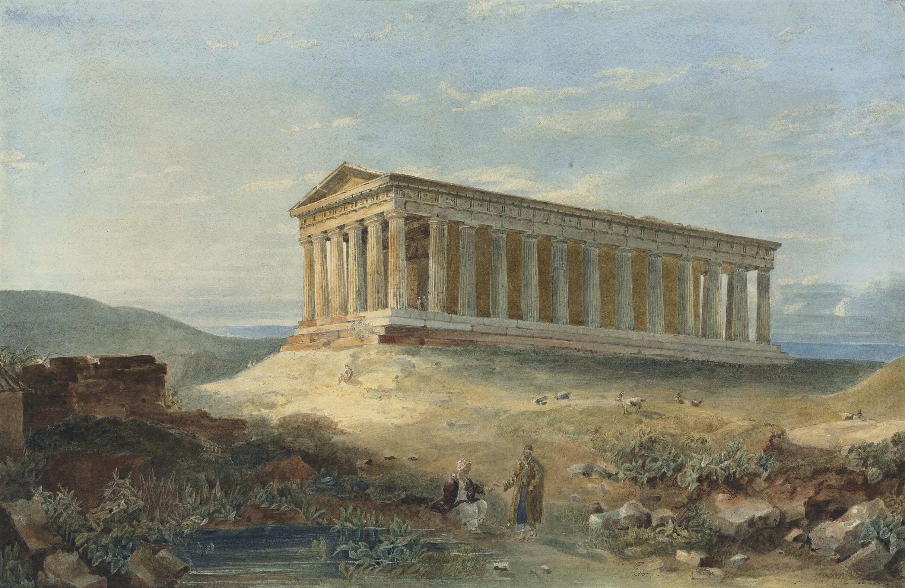 Лео фон кленце акрополь. Акрополь греция. Греческий город разрушенный персами. Разрушенный храм парфенон. Акрополь не разрушенный.