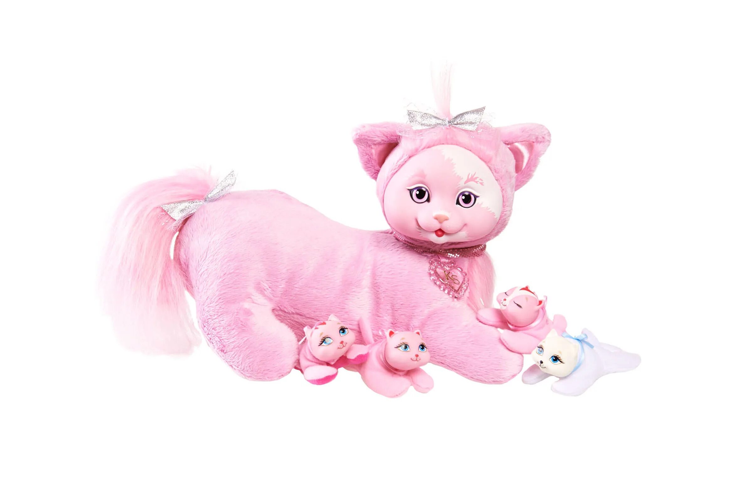 Китти сюрприз. Рожающая кошка игрушка. Китти сюрпрайз с котятами. Пластиковая игрушка кошка с одеждой.