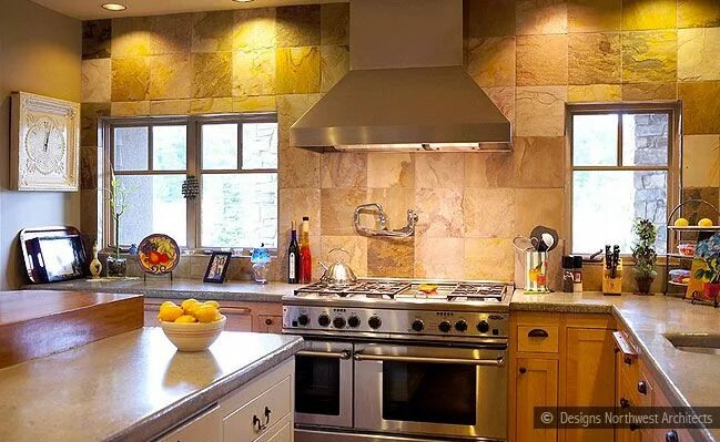 101 Custom Kitchen Design Ideas (Pictures) Stone kitchen design, Kitchen interio
