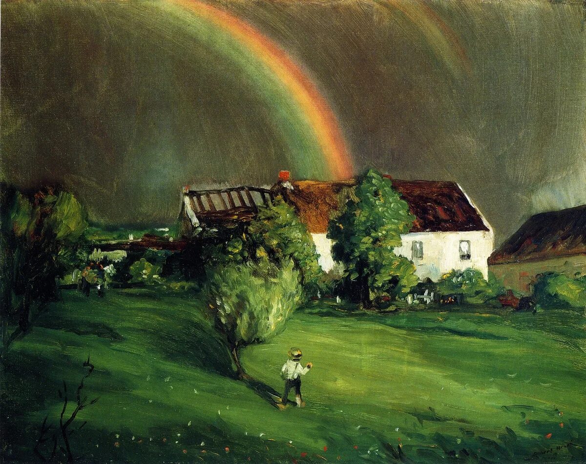 Радуга художник. Robert Henri. Robert Henri художник. Роберт Генри дух искусства. Роберт Генри картины пейзажи.