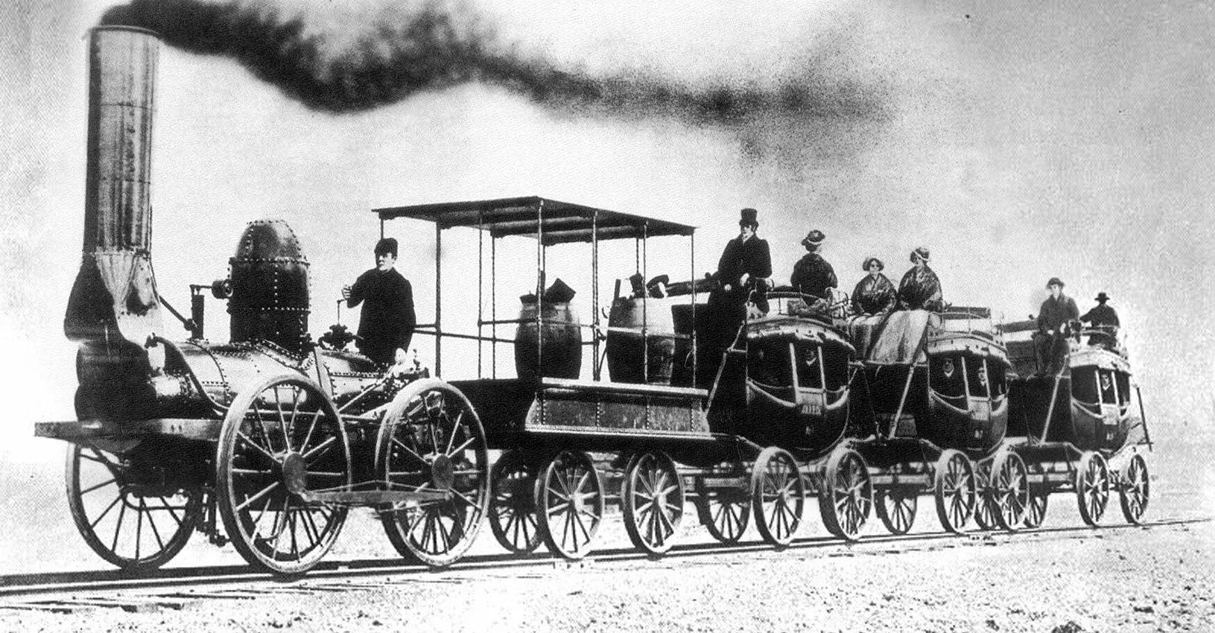 Картинки первый первая первое. 19 Век Англия Промышленная революция паровые машины. Первый паровоз в Англии. Первый паровоз Англия 19 век. Поезда 19 века Англия.
