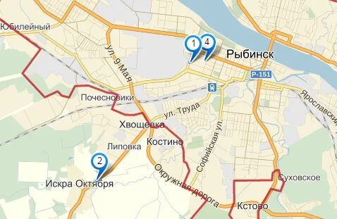 Рыбинск юбилейная карта