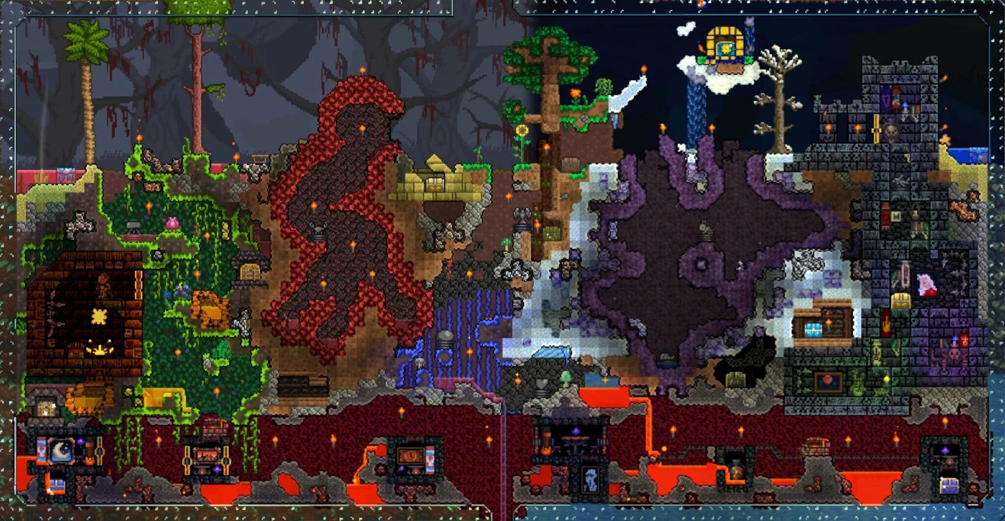 Террария расселение нпс. Расселение нипов террария 1 4. Счастье NPC Terraria 1.4. НПС террария 1.4.4. Расселение НПС В террарии 1.4.