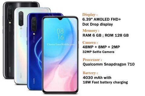 Mi 9 lite экран