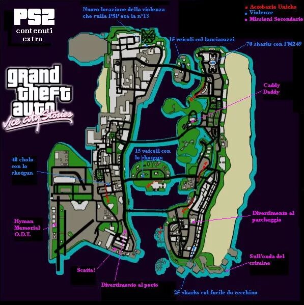 Недвижимость вайс сити. Карта ограблений vice City. GTA vice City stories карта. Grand Theft auto vice City stories карта. GTA vice City карта оружия.