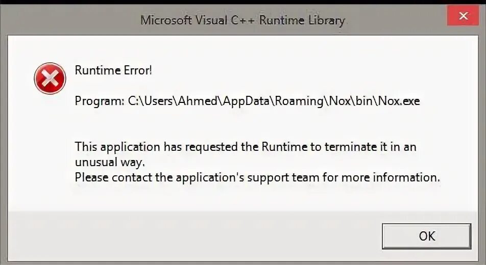 This application runtime to terminate. Microsoft Visual c++ runtime. Microsoft Visual c++ runtime Library. Microsoft Visual c++ Redistributable runtime Error. Microsoft Visual Basic runtime Error 52.