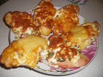 Куриное филе под майонезом в духовке