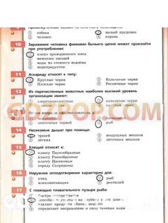 Биология 7 класс тетрадь ответы