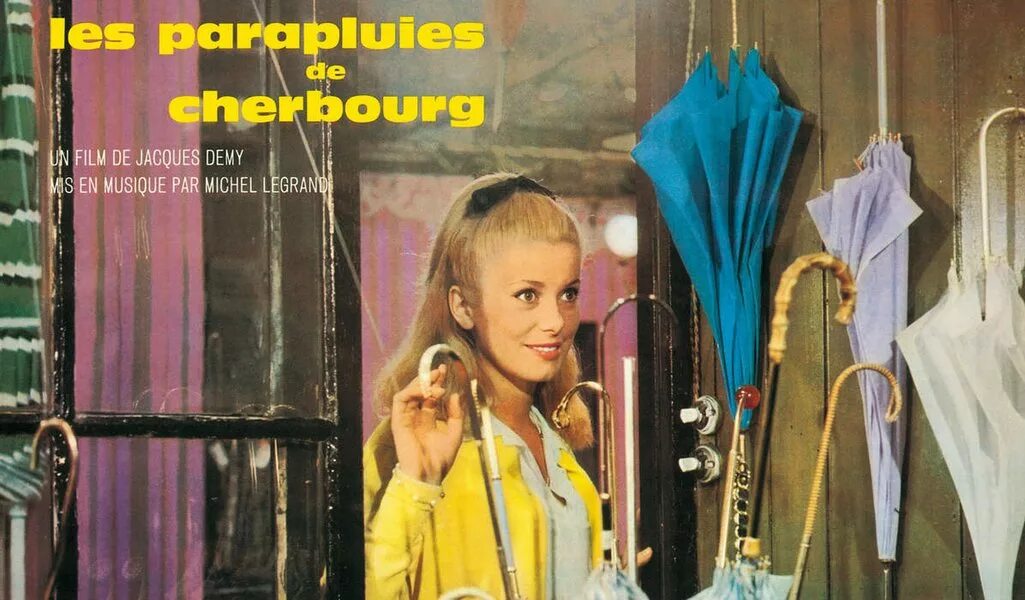 Легран шербурские зонтики. Les Parapluies de Cherbourg (1964) Постер. Катрин денёв Шербурские зонтики.