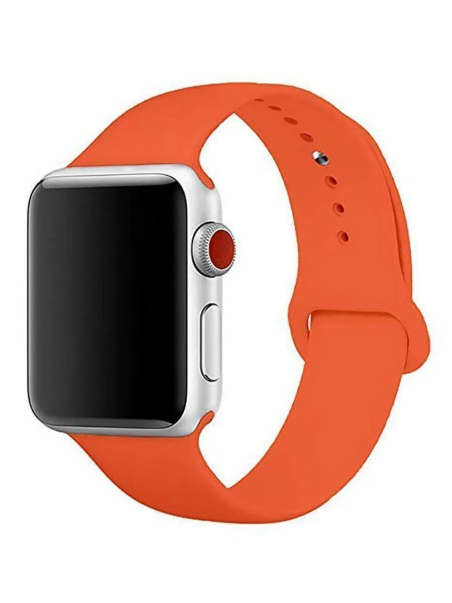 Ремешки apple watch sport. Ремешок для Эппл вотч силиконовый. Оранжевый ремешок для Apple watch 44mm. Оранжевый ремешок Аппле вотч. АПЛ вотч с оранжевым ремешком.