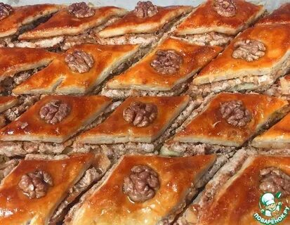 Пахлава рецепт азербайджанская с грецкими орехами