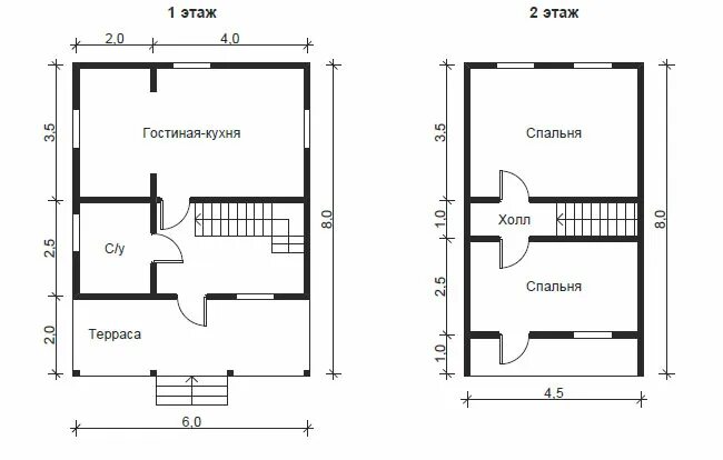 Проект каркасного дома 6х8 скачать бесплатно Дачный одноэтажный дом 6х8: рассматриваем все "плюсы" и "минусы" проекта СК "Стр