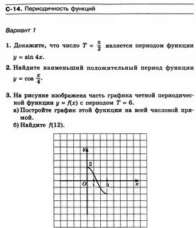 Задания на определение свойств функции